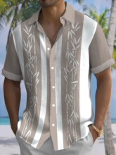 Z 30691 Hawaiian Wave Print Shirt ������ӡ������ �羳��