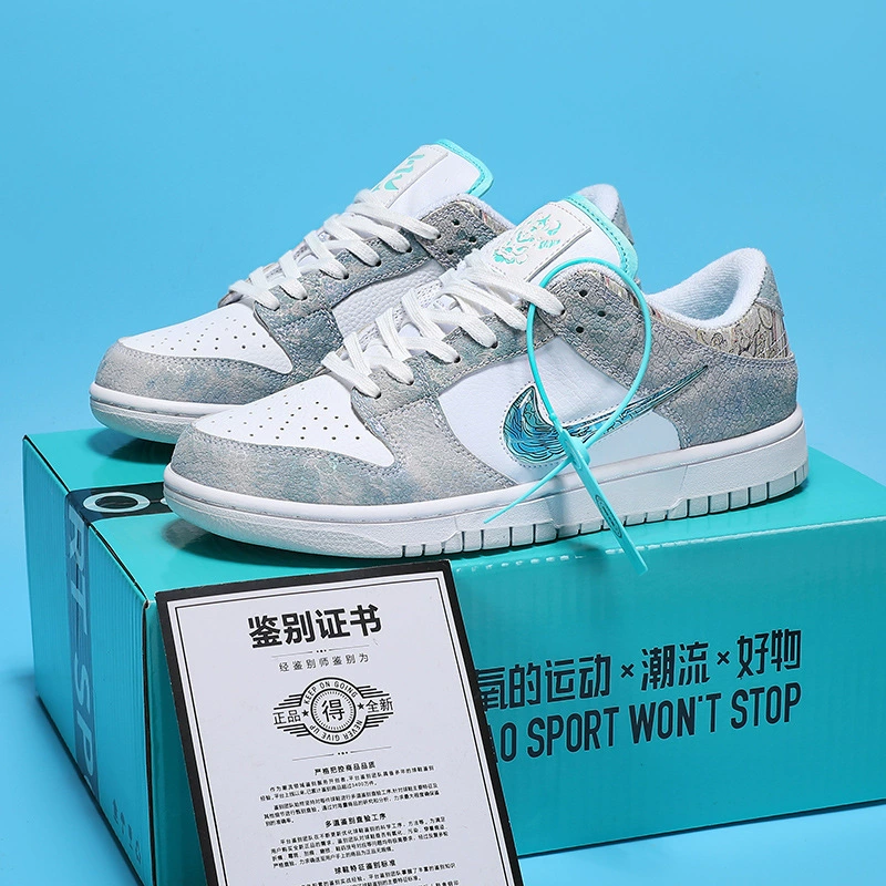 Настоящие фирменные мужские кроссовки Nike AJ женские кроссовки dunk черный и белый панды sb зеленое яблоко низкая доска обувь Putian чистый оригинал яд