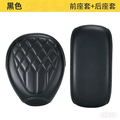 Electric Bikes, Universal Leather Protection — Electric car cushion - classic-black-front-seat-cover-rear-seat-cover-one-size