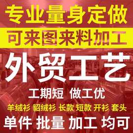 大朗毛衣小批量来图来样打版定做 欧美长袖套头提花圆领针织衫女