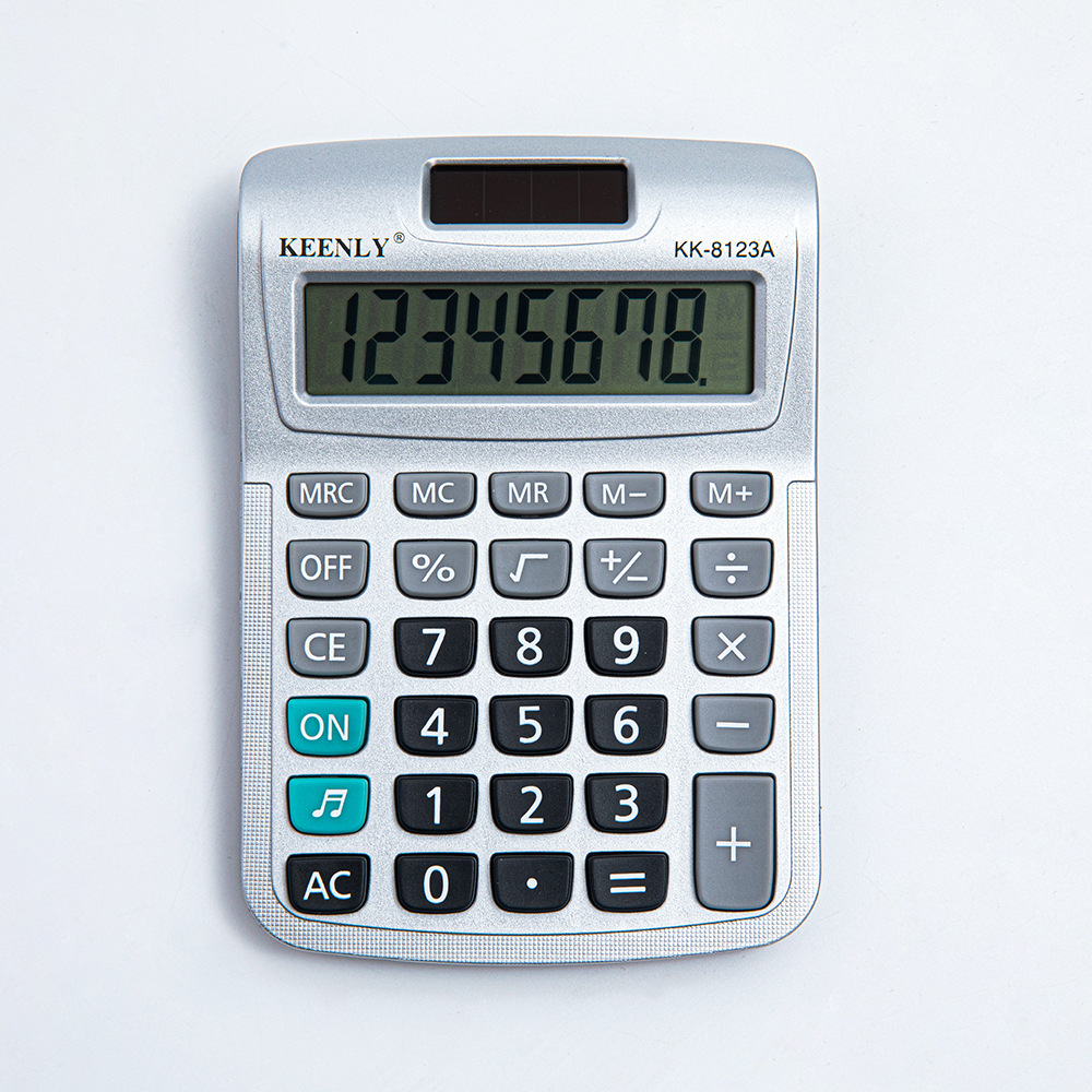Calculadora portátil de 12 dígitos para contabilidad financiera, de pantalla grande y sencilla, éxito de ventas transfronterizo, suministro directo de fábrica al por mayor.