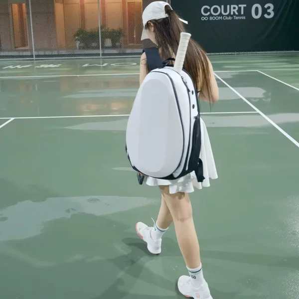 Cross-border bestseller: sports racket bag, badminton racket backpack, 3D hard-shell racket bag, and tennis racket bag with thermal insulation layer
