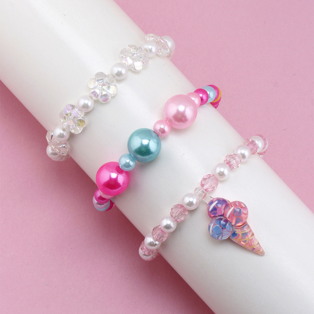 Simple Style Ice Cream Arylic Kidu0027S Bracelets