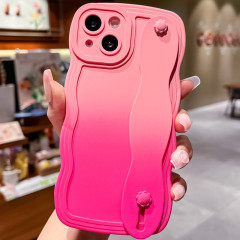 適用iphone15腕帶支架12手機殼x液態13噴油11promax小眾78p代發14