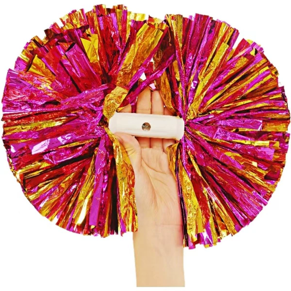 Bright new competition style large size (6 inches) gold + rose red