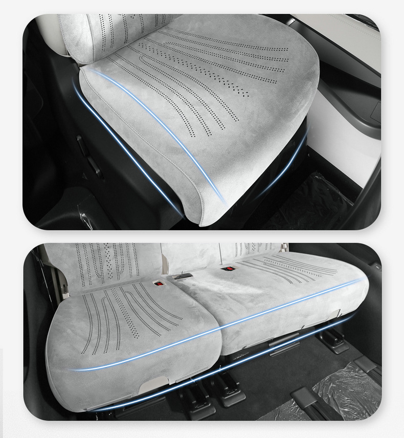 Denza D9 Special Seat Cushion Perforated Rams Half-Pack Breathable Seat Cover Ventilated Saddle Pad Four-Season Universal Seat Cover