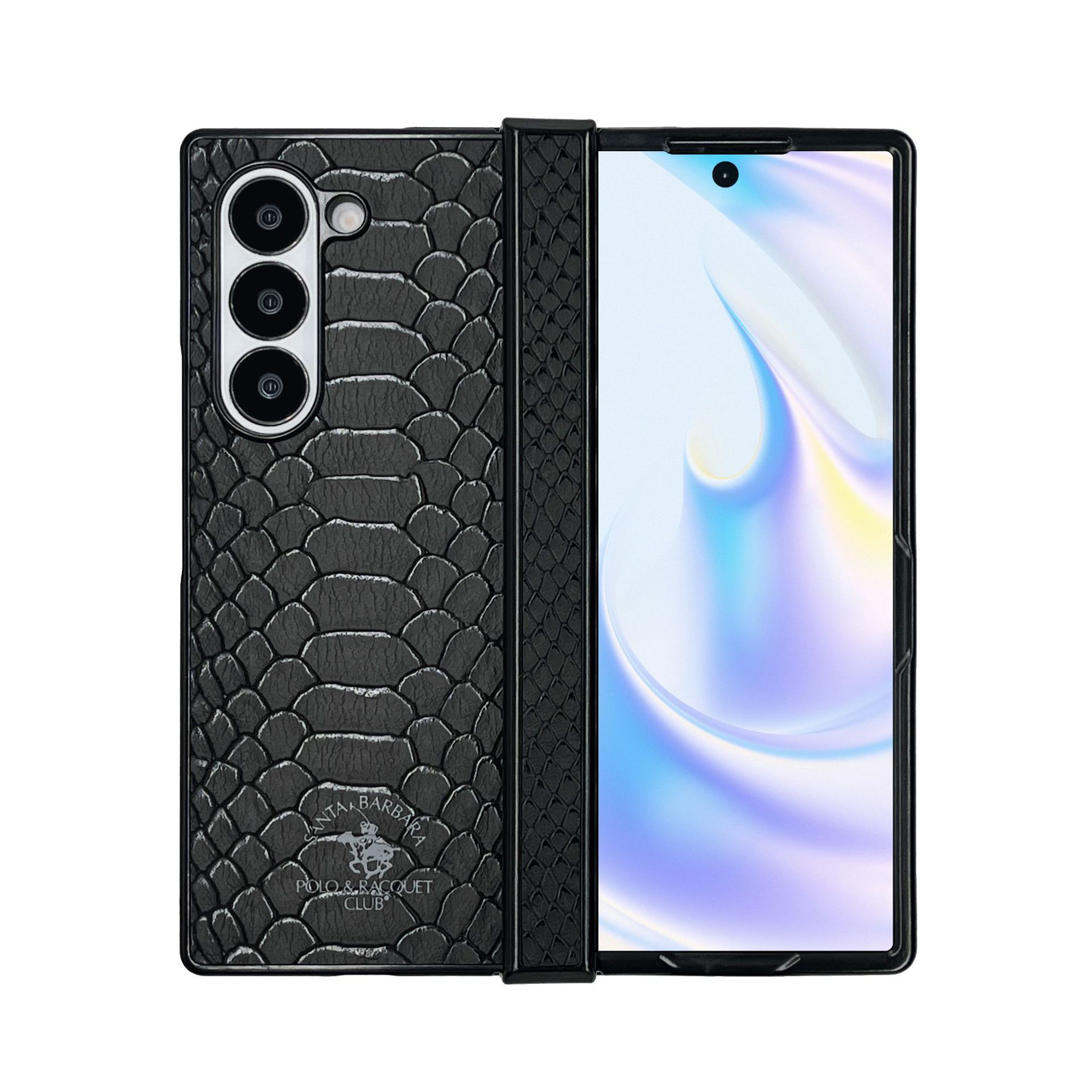 保罗POLO爵士鳄鱼纹蛇纹保护壳Fold 6防摔PC皮革手机壳正品左右翻