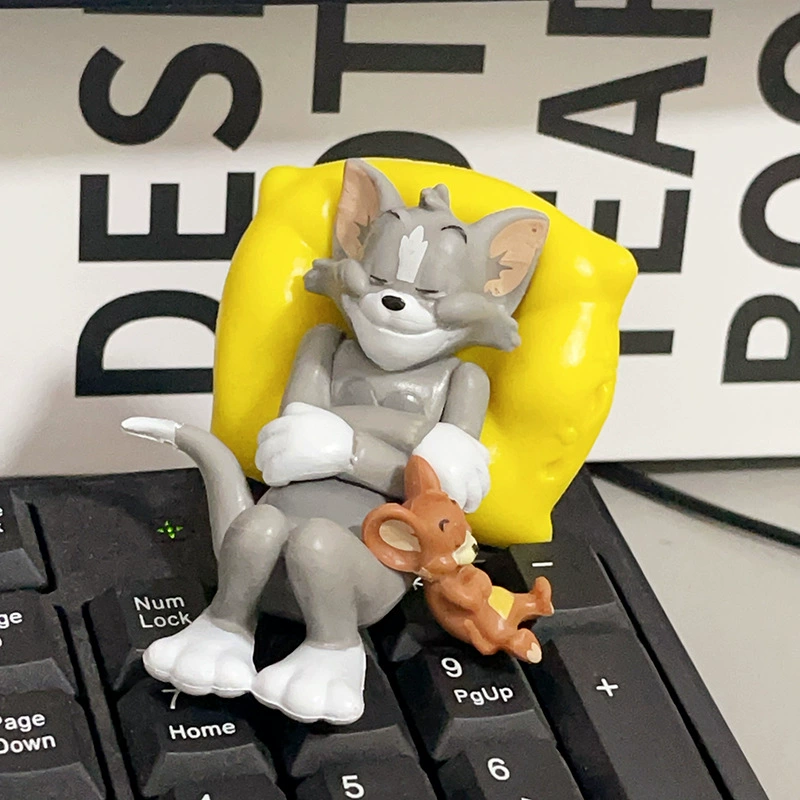 Кот и мышь Sweet Dreamland ручная поделка украшение в лежащей позе Tom & Jerry сладкие друзья, украшение для авто, слепой бокс игрушки