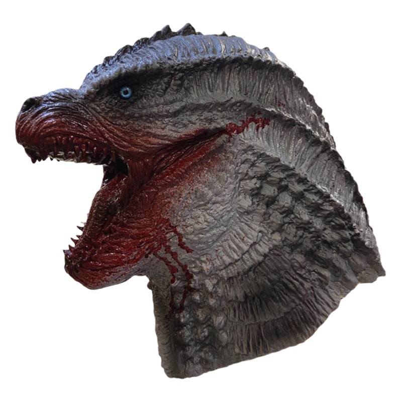 Godzilla King Kong máscara de látex tocado Halloween animal dinosaurio gorila Tyrannosaurus vestir Accesorios