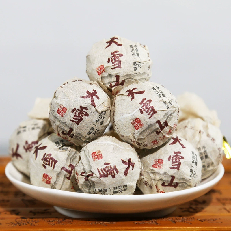 Daxueshan Tea Pu'er приготовленный чай Xiaolongzhu мини-сферический чай Юньнань Линьцан