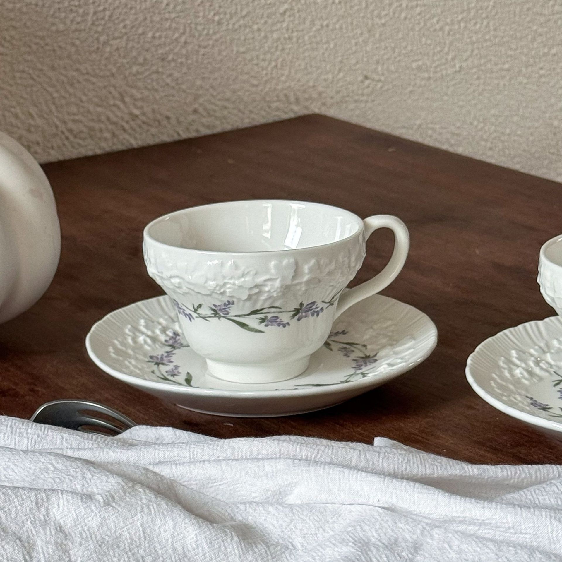 Border flower cup and saucer 220ml+15.5cm saucer