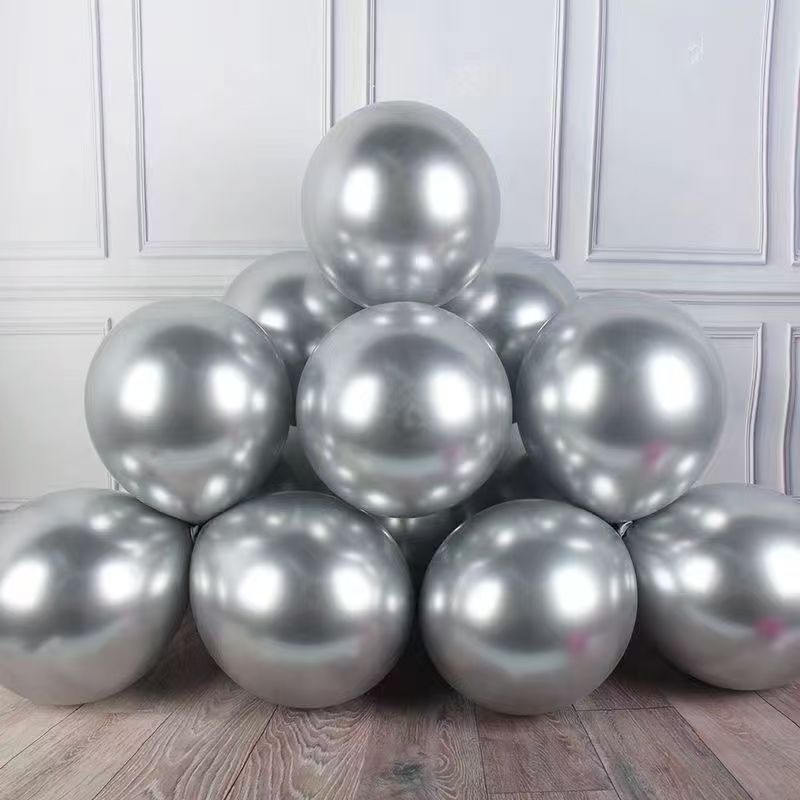 1.8 g de globo de color metálico al por mayor de 10 pulgadas para la fiesta de cumpleaños de la casa de bodas para niños con globo cromado brillante image 8