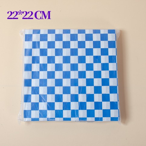蓝格防油纸22*22