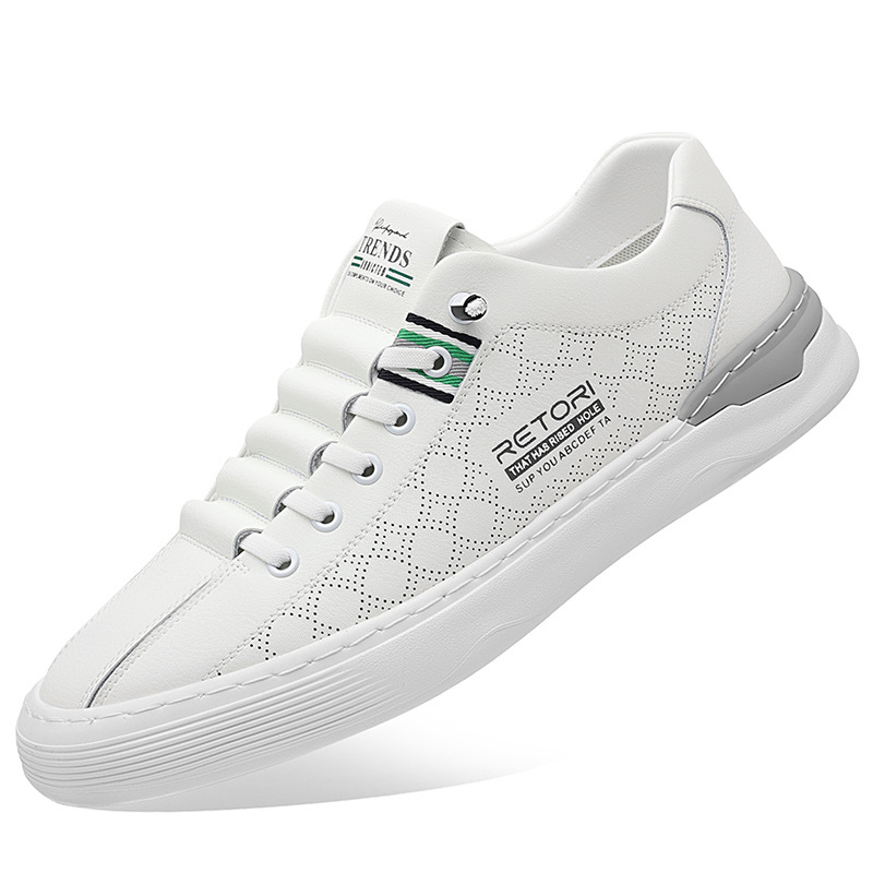 Zapatillas de deporte, malla de verano para hombre, zapatos blancos transpirables, zapatillas de deporte de tendencia, zapatos deportivos casuales cómodos y versátiles, venta al por mayor gratuita