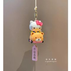 手作少女心kitty开车平安喜乐车挂甜美汽车后视镜挂件汽车挂饰