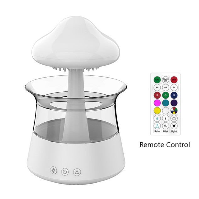 Comercio exterior transfronterizo humidificador seta lluvia nube gotas de lluvia ruido blanco aceite esencial máquina de aromaterapia humidificador
