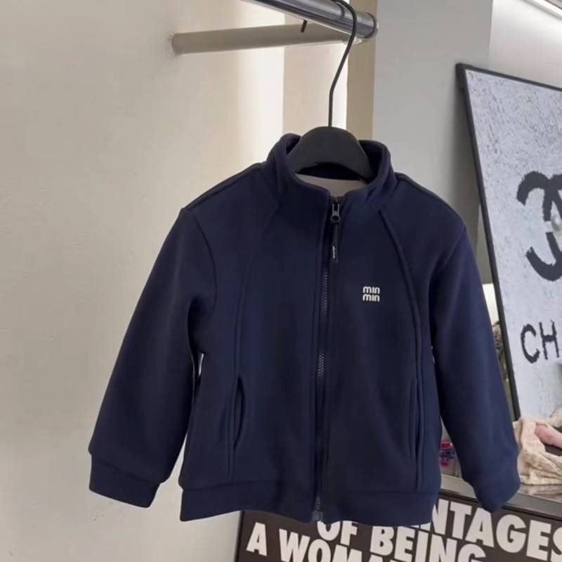 (2개) 소년 소녀를위한 어린이 실크 학교 유니폼 온난화 재킷