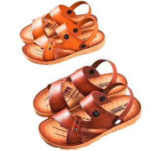 2022 Summer New Men's Vietnamese Sandals Stall Men's Shoes Supermarket Outfit Dual-Use Men's Sandals