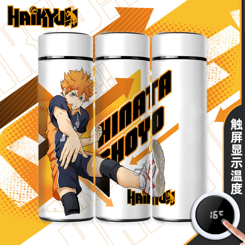 PQ Juvenile Thermos Ice Water Cup Rixiang Xiangyang Animation Shadow Mountain Feixiong Surrounding HD Display Temperature