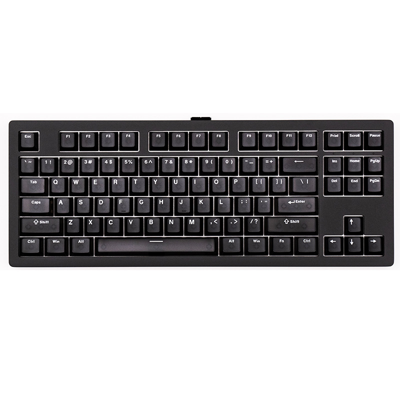 Magic geek M3W Teclado mecánico de tres modelos de Aluminio acabado Tuo 87 clave personalizado juego de enchufe caliente RGB color degradado