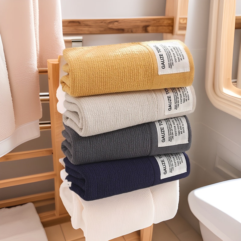 Cross-border cotton yarn bath towel suit soft absorbent household daily towel hotel towel business gift cotton towel