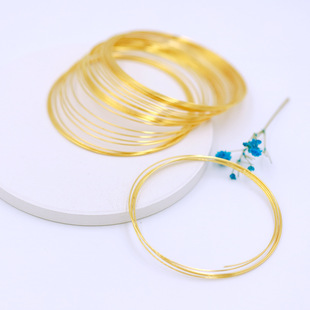 18K��ɫӛ��䓽zȦdiy������鴮���@��0.6*60mm14K�����CȦF04