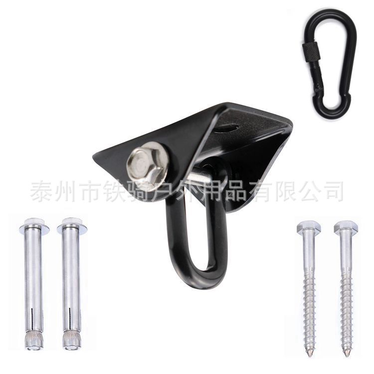 Amazon 304 Acero inoxidable swing gancho fijo placa colgante silla hamaca accesorios 360 giratorio gancho fijo