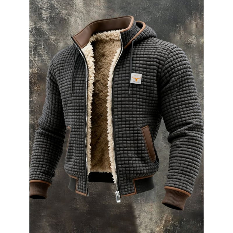 Europa y los Estados Unidos de la nueva explosión de ropa de hombre invierno chaqueta de invierno con chaqueta con capuchón gruesa