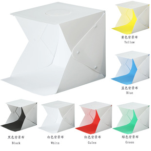 40cm Foldableing Accessories Photo Props Large Studio 6-Color Background Cloth Led Light Box Portable