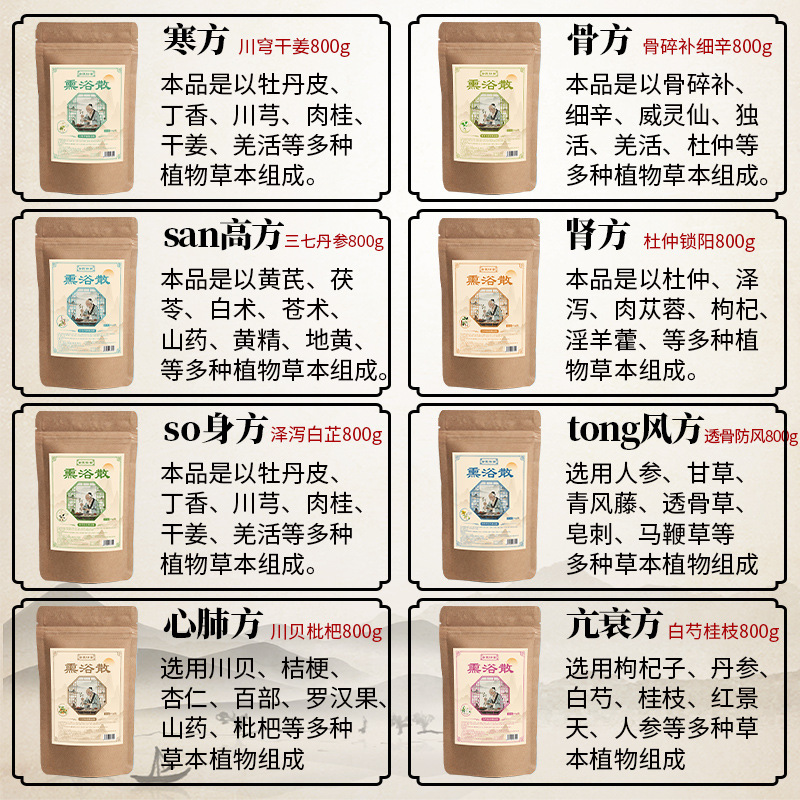 裹药熏蒸包九五裹药熏蒸汗蒸药包炒药裹药熏浴药包理疗门店熏浴散|undefined