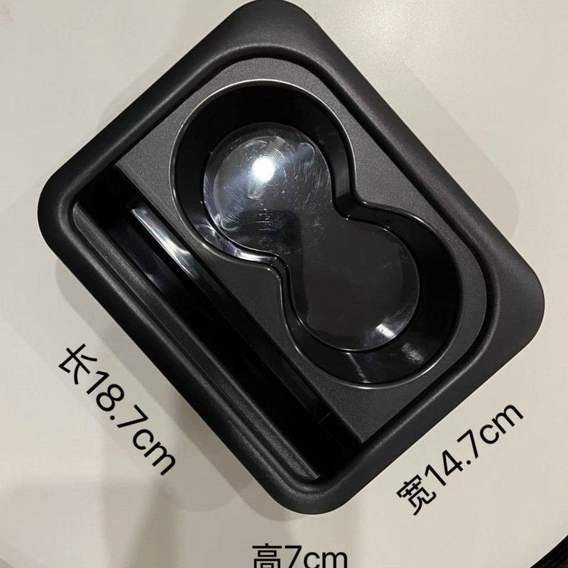 高級フロスト感ティーカップホルダー自動車手すり箱マット増高パッド半製品多機能プラスチックABS水カップホルダー|undefined