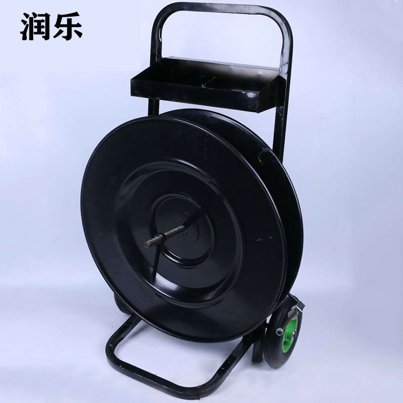 运送PET塑钢打包带pp打包带机用带圆盘搬运车转运移动工具车