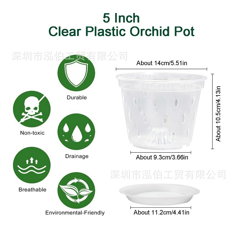 Orchid pot + base (bulk)