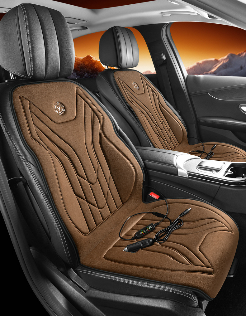 Car Heated Seat Cushion Winter Seat Cushion 12V24V Warm Car Electric Heating Pad Single Seat Double Seat Car Seat Cushion