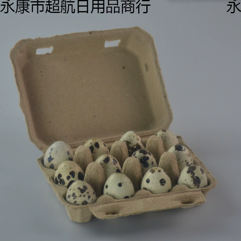 Производитель поставляет коробки для перепелиных яиц на 12 яиц, амортизирующие и биоразлагаемые.