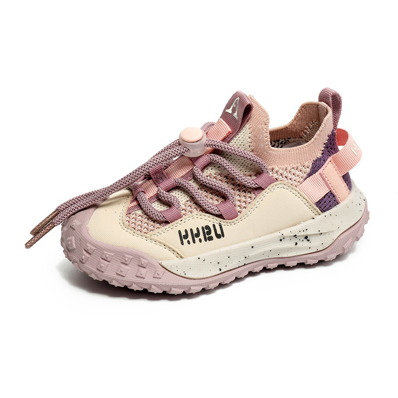 Spring new girls mesh breathable sports shoes Children's daddy shoes little girls running shoes_voghion.com