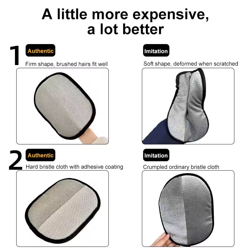 Pet Hair Removal Gloves Cat Hair Cleaner Cat Hair Remover Cat Grooming Tool Hair Removal Brush Hair Picker-up Dog Pet Gloves