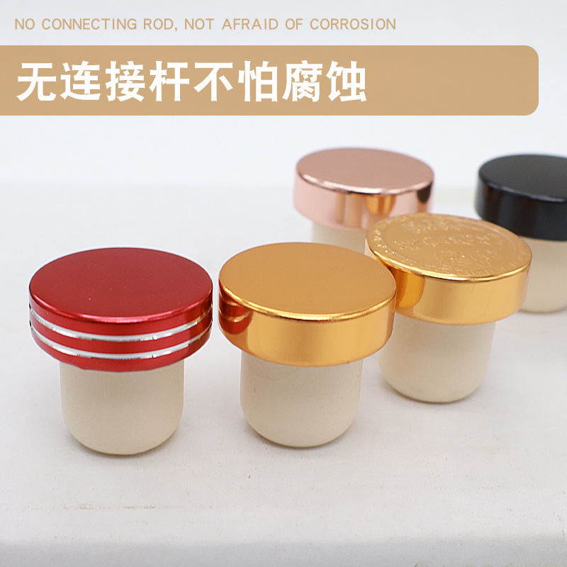 Polímero T-tipo tapón de vino tapón de vodka vino extranjero vino de hielo tapa de vino blanco tapón de roble sellado