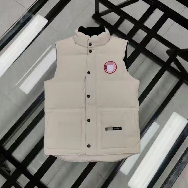 户外大鹅羽绒服马甲加拿大同款宽松保暖加厚背心男女士情侣款坎肩|undefined