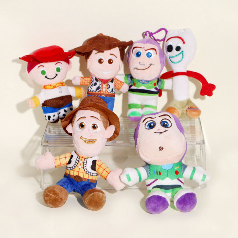 Plush Toy Pendant Wholesale [Ready Stock] Woody Buzz Lightyear Fork Animation Same Style Backpack Pendant
