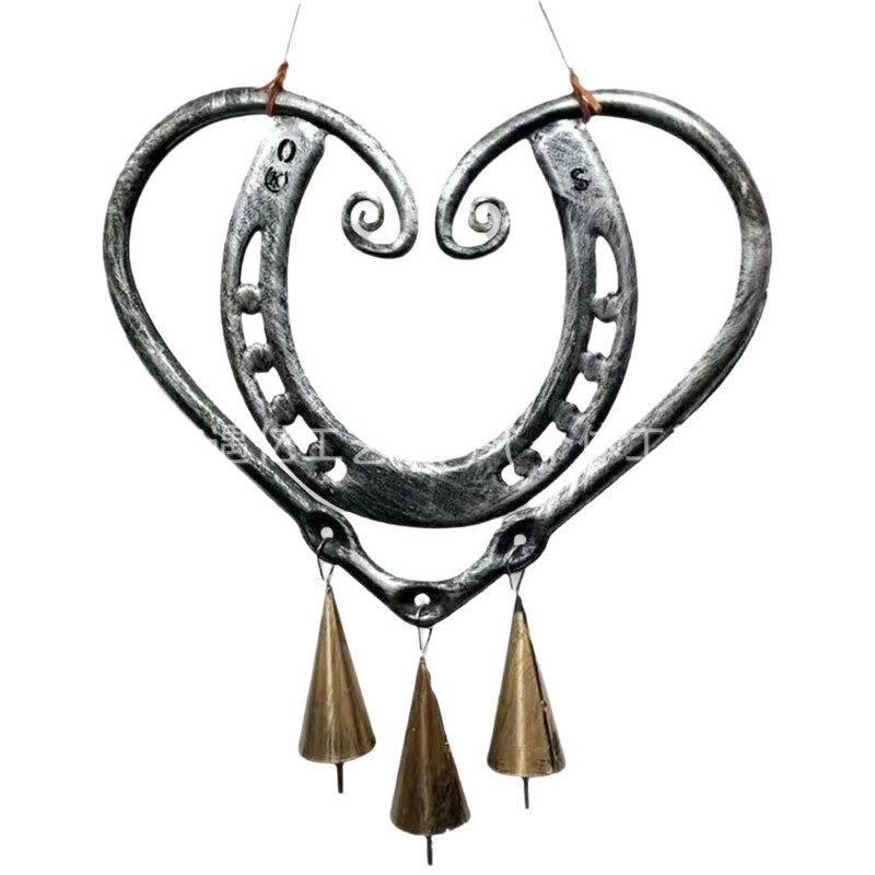 独立したウェブサイトの新製品 Lucky Love Wind Chime ラッキーラブ スチールネイル風鈴 屋外装飾|undefined