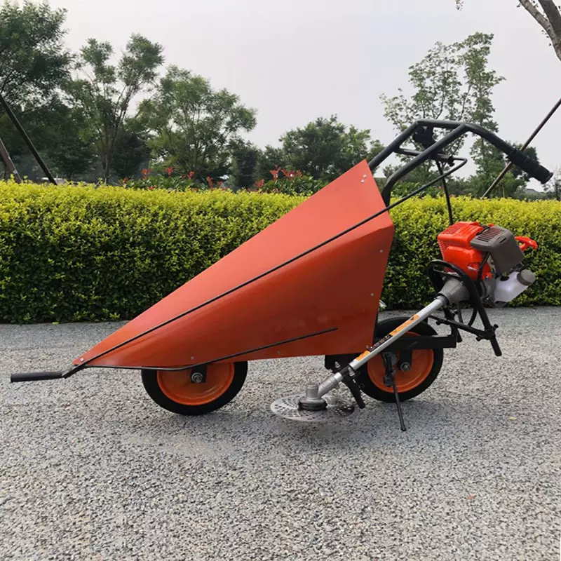 厂家直销小型玉米辣椒大豆秸秆手推式割晒机汽油收割机