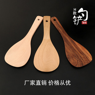 Factory wholesale chicken wing Wood shovel beech wood shovel rice spoon wooden canteen rice flat spoon commercial lacquer-free high temperature resistant