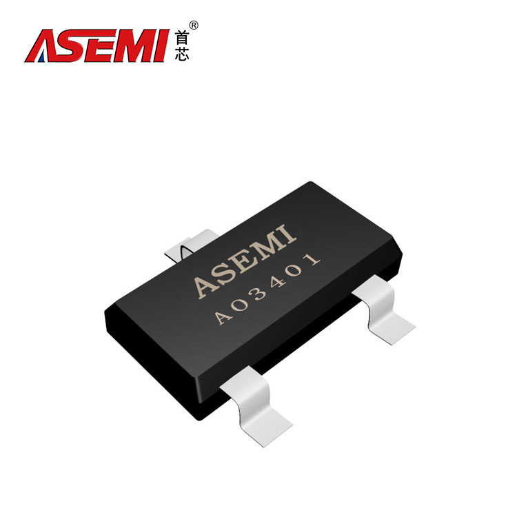 AO3401 ASEMI首芯 场效应管  丝印A19T P沟道MOS  30V SOT-23