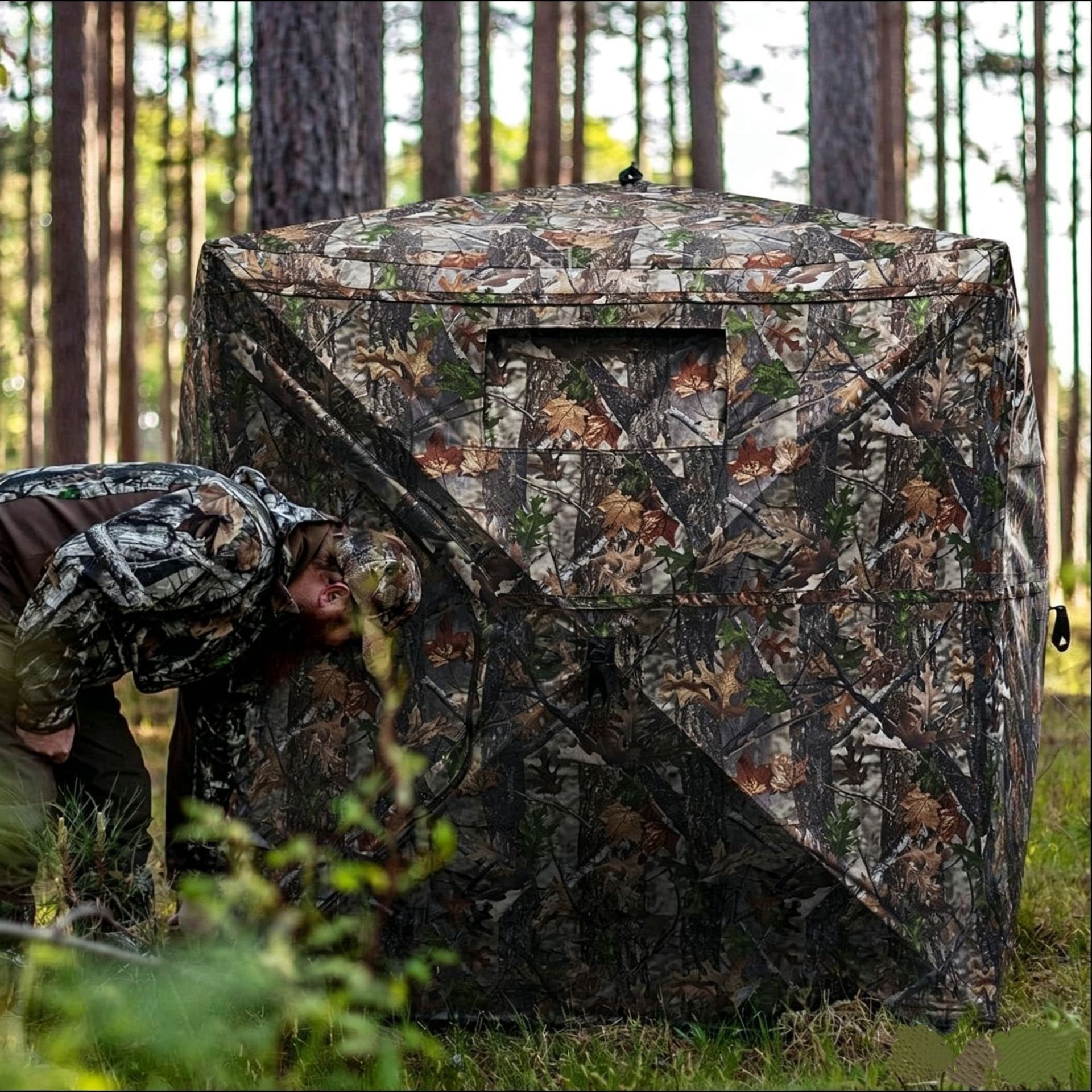 Cross-border outdoor tent, camouflage, stealth, deer and turkey hunting, photography, birdwatching, and concealment shelter