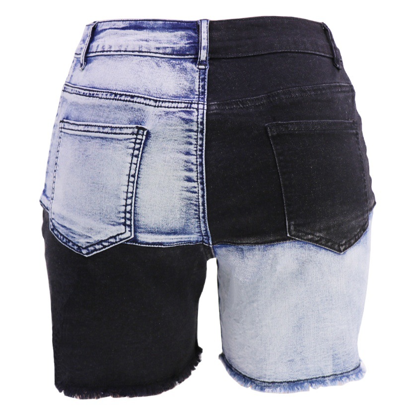 2023 Europea y América pantalones cortos de mezclilla transfronterizos de verano de alta calidad de las mujeres vaqueros de cintura alta de las mujeres en los fabricantes al por mayor stock