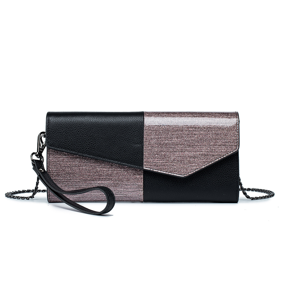 Flap Envelope Clutch Bag Genuine Leather Designer Crossbody Bag Trendy Evening Bag Elegant Handbag For Women - Thumbnail 6