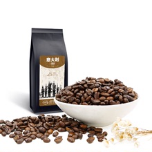 唇享意式咖啡豆濃縮現磨烘焙特香濃意大利卡布奇諾拿鐵咖啡粉454g
