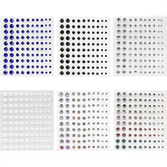 Hot-selling cross-border European and American-style makeup ball costume for girls: crystal acrylic face, eyelid, and brow center decorations&mdash;rhinestone stickers.