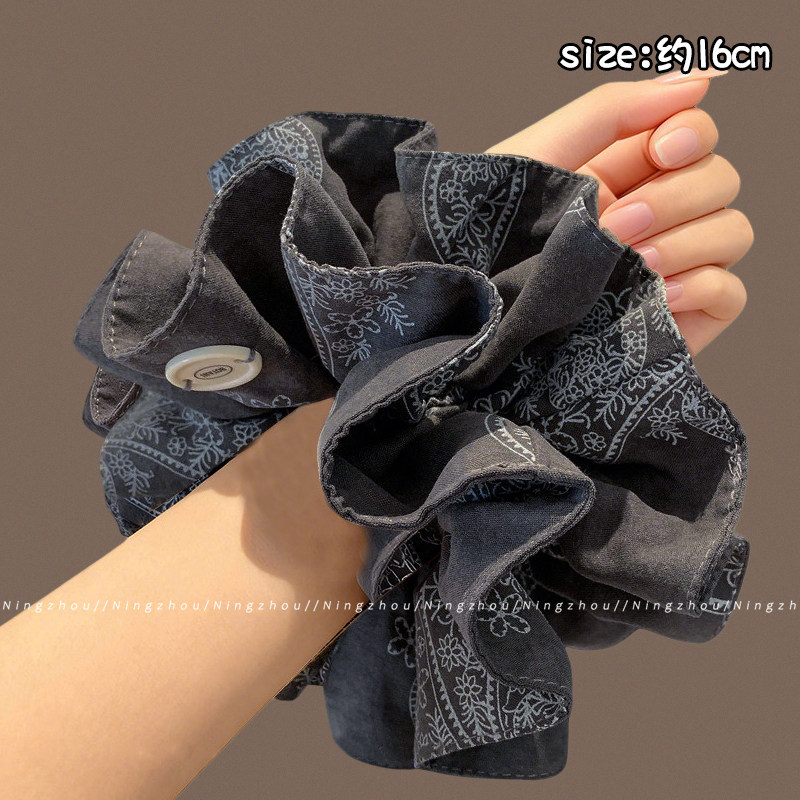 Nuevo scrunchie de encaje multicapa 2026 para mujer, lazo para el pelo de alta gama, accesorio suave para el cabello estilo coreano.